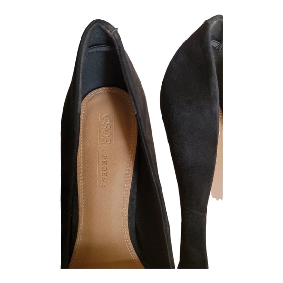 Asos Suede Pointed Toe Pumps Size 7.5 - Picture 4 of 6